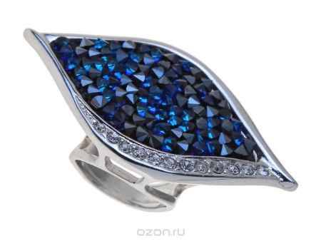 Купить Кольцо Jenavi Коллекция Шик Ангелика, цвет: серебряный, голубой. j334f040. Размер 16