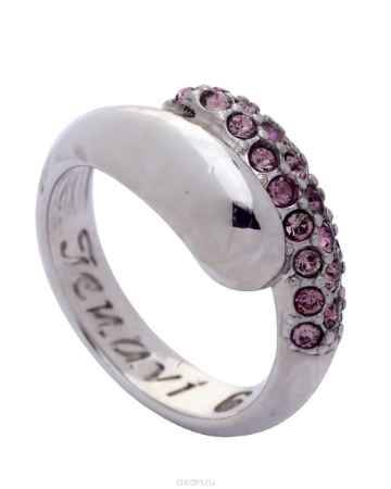 Купить Кольцо Jenavi Коллекция Озон Литела, цвет: серебряный, розовый. j947f010. Размер 16